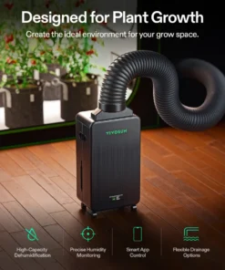 Alternative view of VIVOSUN D12 AeroDrain Dehumidifier
