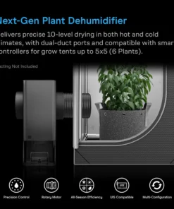 Alternative view of AC Infinity HYDRONE 5, Plant Dehumidifier with 10 Drying Levels, All Climate Performance, up to 4x4