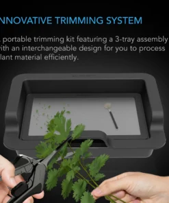 Alternative view of AC Infinity Large Trim Tray System, 3-Tray & 2-Screen Kit, Interchangeable and Ergonomic Design