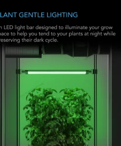 Alternative view of AC Infinity IONBEAM Green, LED Work Light with Dimming Timer Controller, 16-Inch