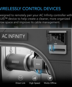 Alternative view of AC Infinity UIS 1-to-1 Transmitter & Receiver, Wirelessly Connects UIS Devices and Controllers, 2-Pack