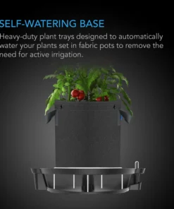 Alternative view of AC Infinity Self-Watering Fabric Pot Base Xl, 4-Pack