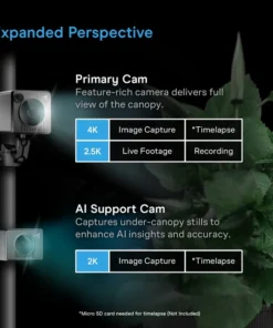 AC Infinity SPECTRON 7, AI-Powered Grow Camera 4K with Thermal Imaging and Under-Canopy Vision - Image 3