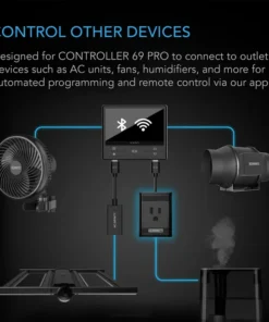 Alternative view of AC Infinity UK Version UIS Control Plug, for Outlet-Powered Equipment