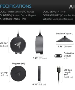 AC Infinity Water Sensor Exclusively for Controller AI+, Liquid Presence Detection, IP68-Water Resistant - Image 6